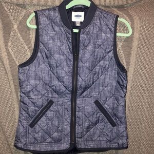 Blue Quilted Vest